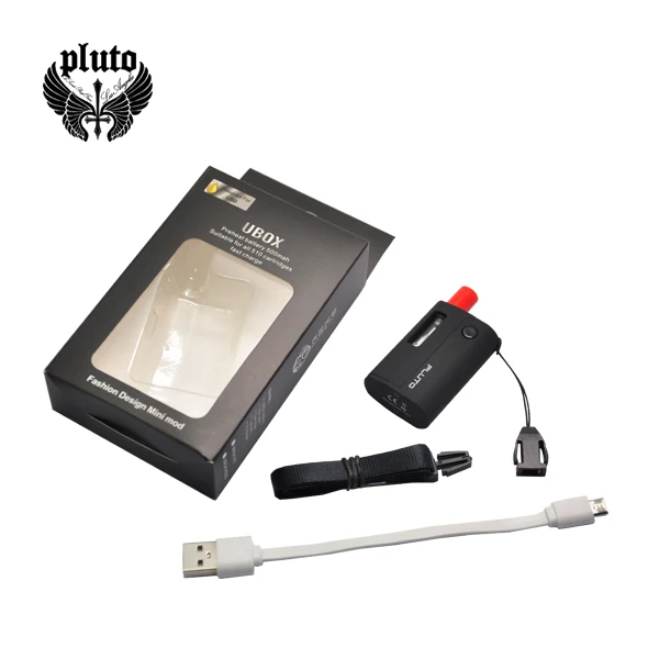 500mah patent design pluto ubox vape batteries