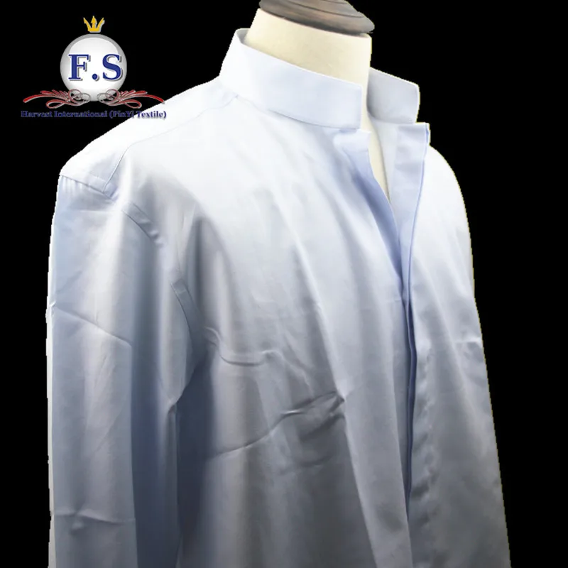 high end bespoke shirt mandarin collar dress shirt