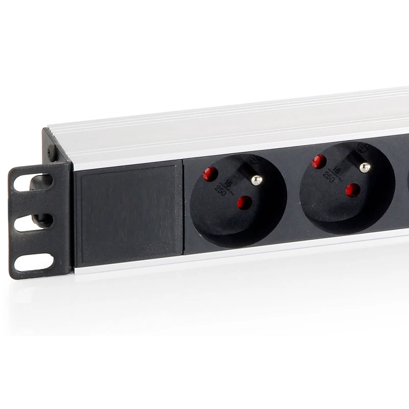 1u 19 дюймов французский Тип 9 способы стойку блок питания для монтажа в стойку блок распределения питания