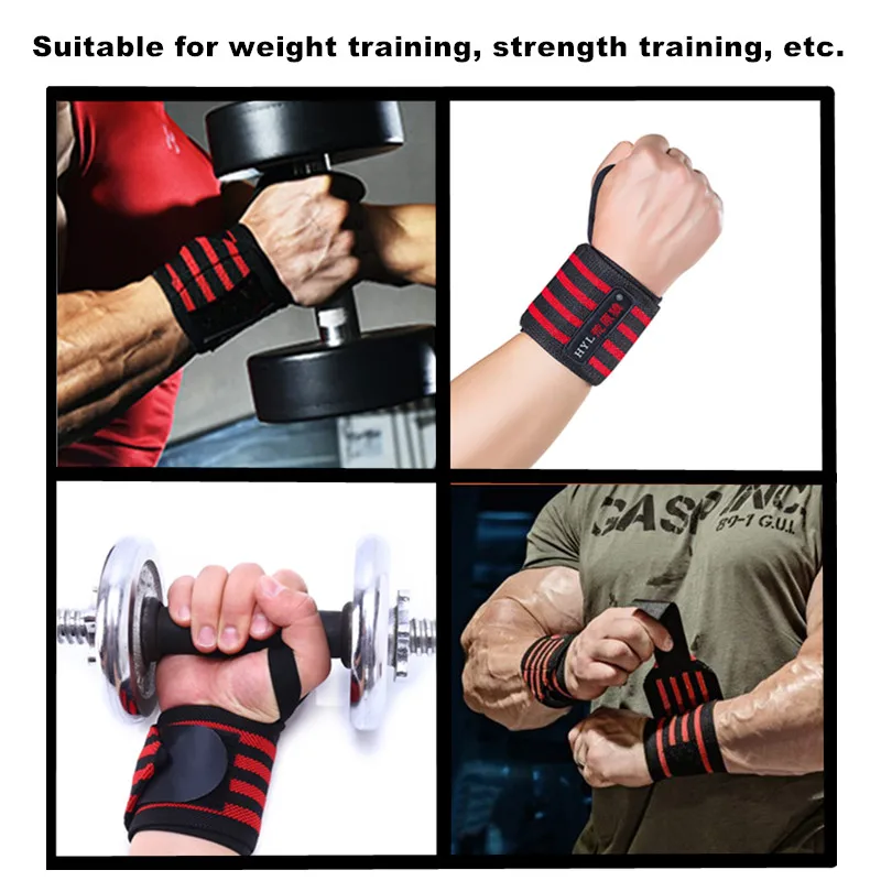 HYL-2633 custom weight lifting gloves with wrist wraps for gym training