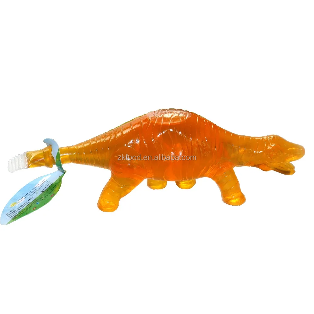 Dinosaur shape fruity flavour fruit Jelly in jar