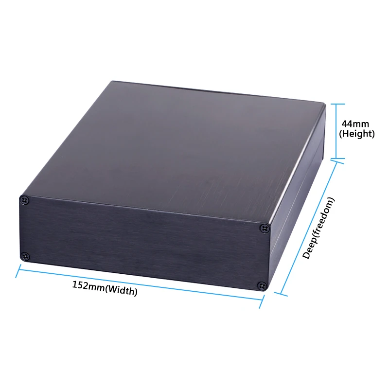 152x44-L  project box extrusions electronic enclosure design metal housing for electronics pcb box