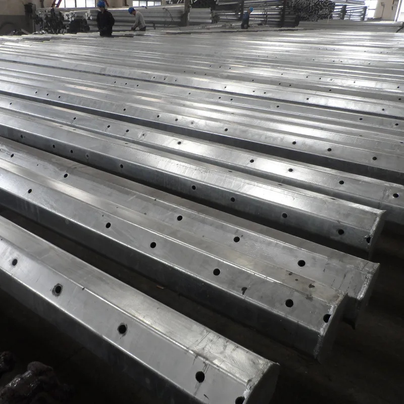 30kv-220kv оцинкованный силовой трансмиссионный полюс, электрическая стальная трубчатая башня, полюс по заводской цене