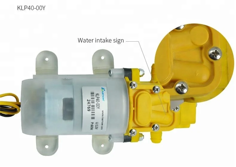 Kamoer 12V automatic high pressure mini self priming diaphragm electric water lifting pump food grade for car wash garden water