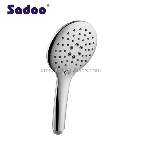 
Elegant 3 Settings Handheld Shower with Push Button for Hotel Spa 