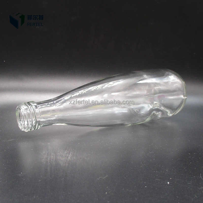 Custom design glass beverage/water/coke/sprite soft drink bottle