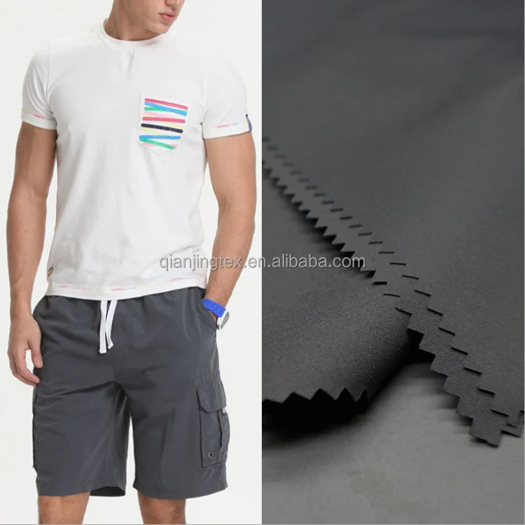 Factory customized 100% polyester twill woven PA coated peach skin fabric