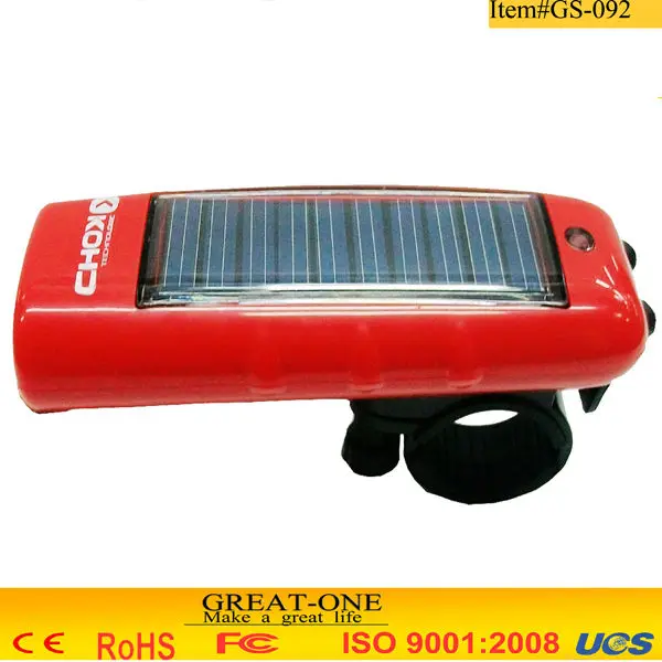 Solar Bike Light With Eletronic Ring
