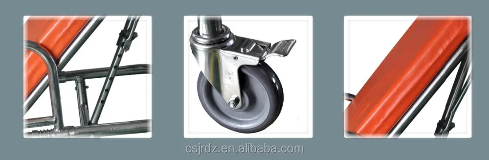 
Hospital for MRI Non-magnetic mobile transport cart 