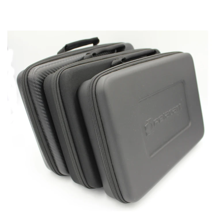 Protective stylish handle zipper large leather inside foam tool case