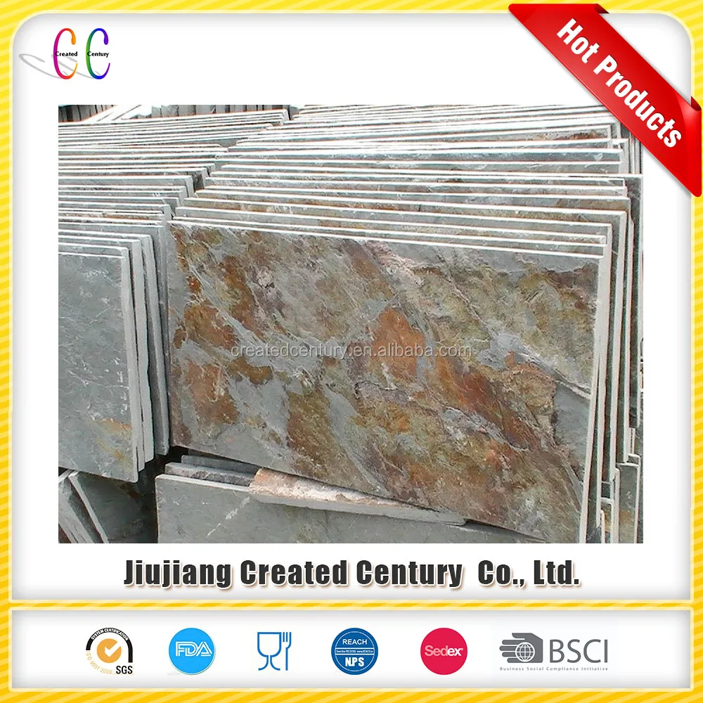 
Outdoor floor tiles slate in laja raja color 