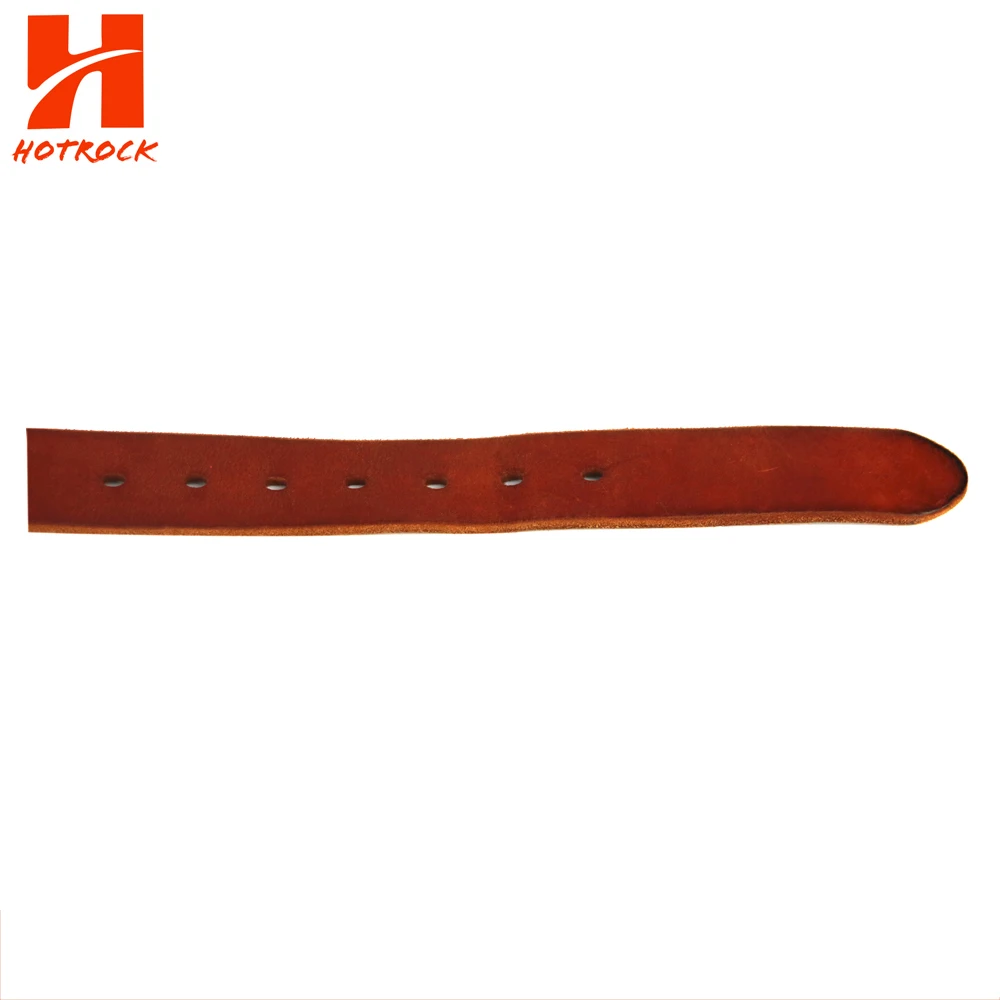 Customized Casual style Men Belt Top Grain Cow Leather belts with Copper Buckle