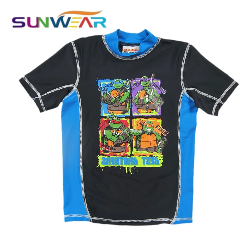 Oem Low moq Sunwear UPF 50 sun protective short Children fashion swimwear kids cute swimsuit