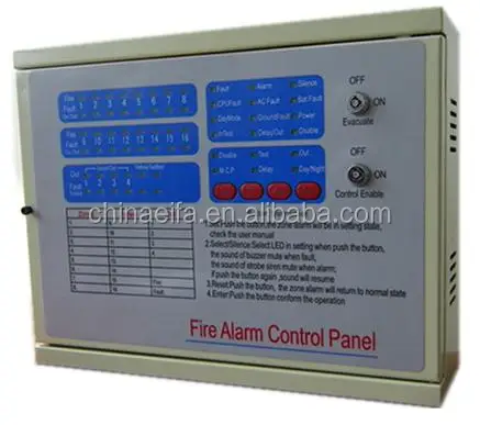 
Professional fire control panel zone alarm strobe siren security system 