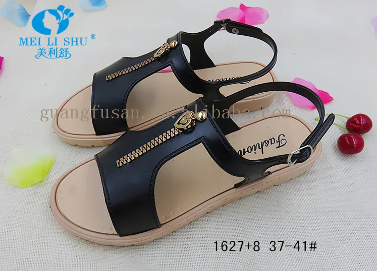 Durable PVC Flats Sandal Shoes Lady Flip Flop Sandal