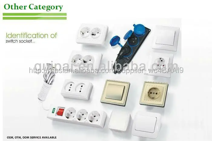 European standard 1 gang SCHUKO socket with protective cover #9201 40# - 45#