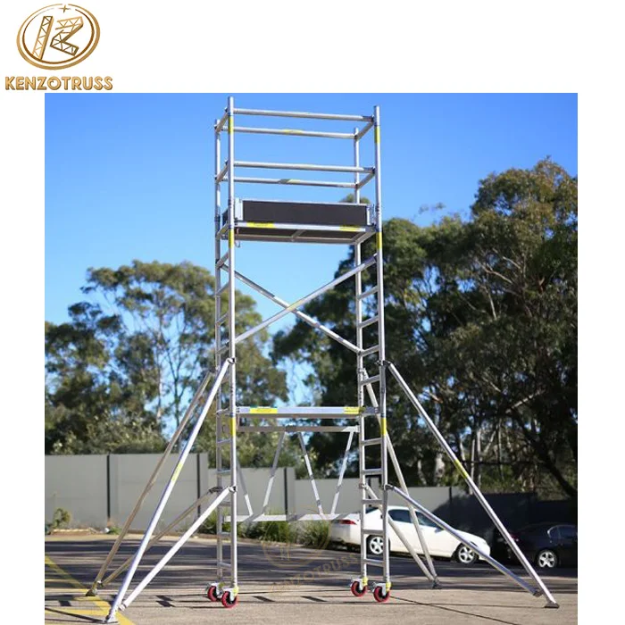 Aluminum Alloy Scaffolding Material Mobile Multifunctional Portable Scaffolding TUV Certificated
