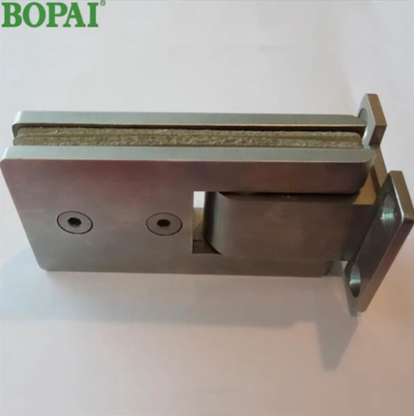 Stainless steel heavy duty glass shower cabinet door with pivot hinge