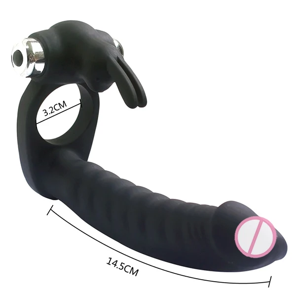 2018 New vibrating silicone male sex toy  penis extender