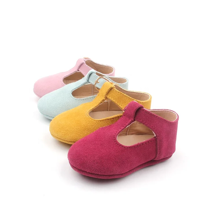 BEIBEINOYA Shoes Wholesale T Strap Baby Girl Newborn Leather Baby Shoes