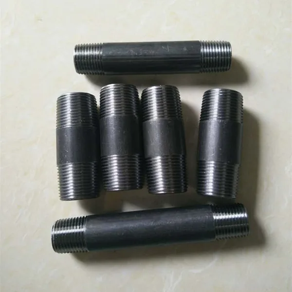 SCH40 3/4 inch and 6 inch long carbon steel gi pipe nipple