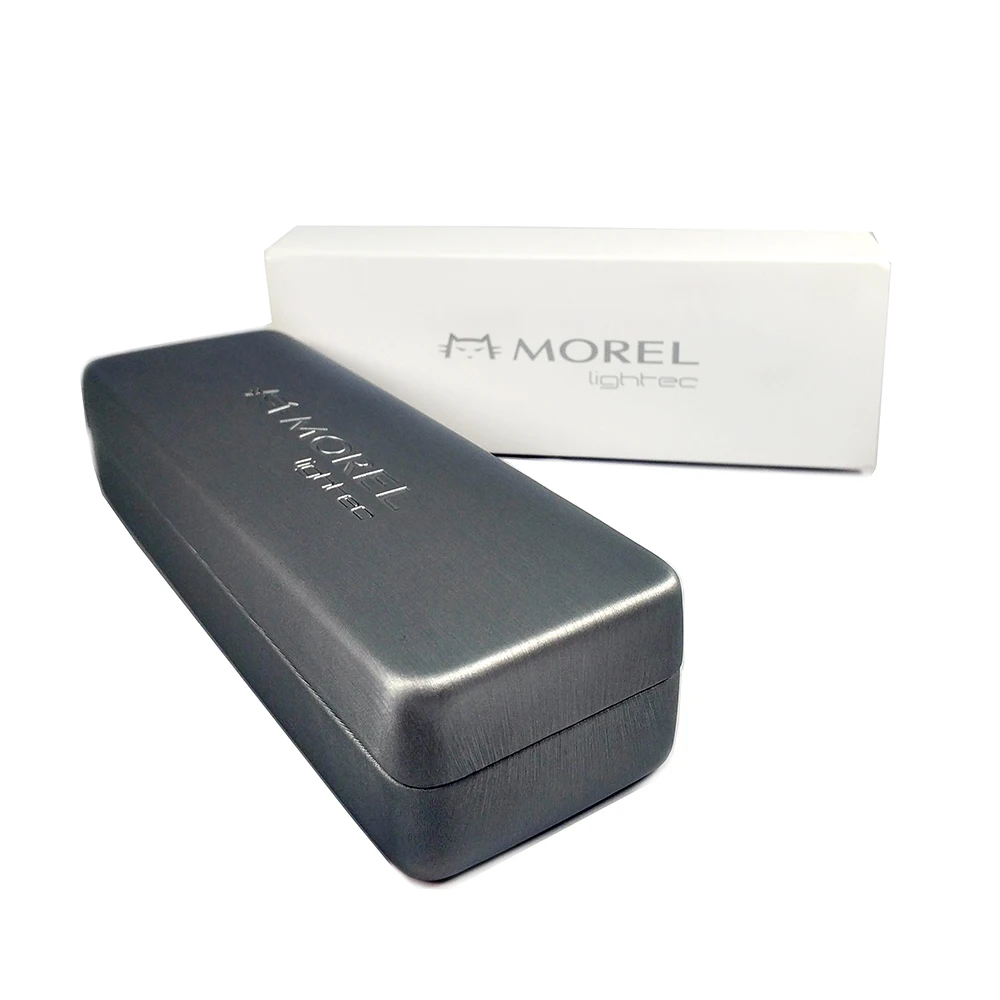 Iron gray metal glasses case,high quality sunglasses eyeglasses case box jewelry box with pouch