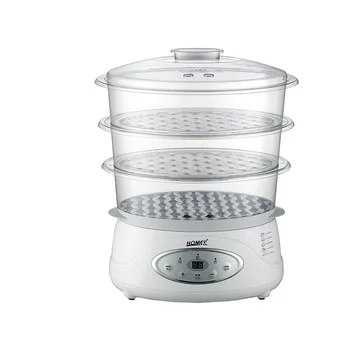 Цифровой таймер функция управления и 3 яруса пластиковые электронные часы-пароварка