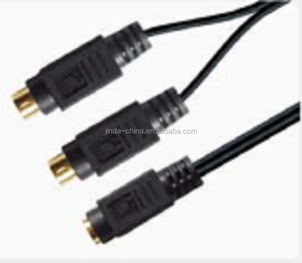S-Video cable 4p 1:4 mini DIN-plug, Video Cable, Supervideo cable