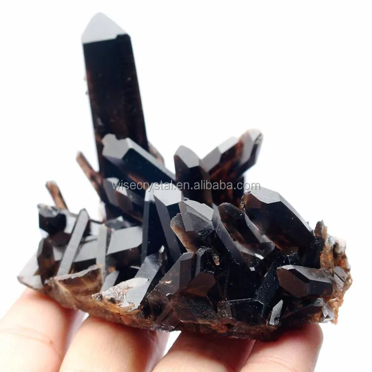 Large Smoky Quartz Cluster Multiple Terminations Root Chakra Crystal