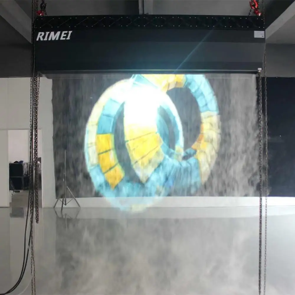 china manufacture best quality projection screen 3M Downward spray projector fog screen