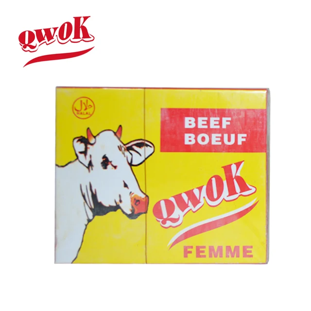 
QWOK HALAL BOUILLON CUBE BRANDS SEASONING CUBE WORLDWIDE MARKET AFRICA SPICES 