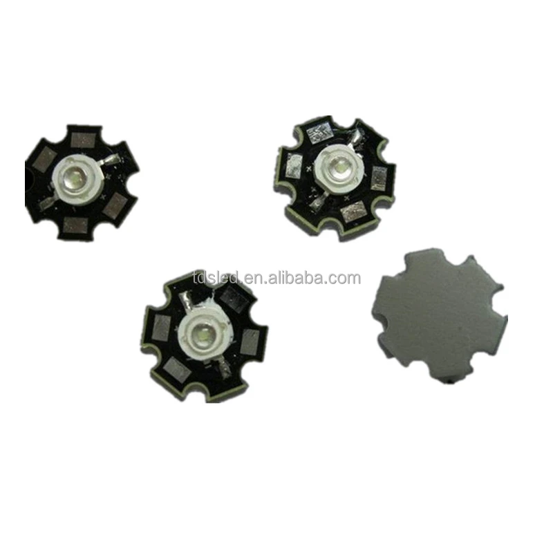 550nm 560nm 565nm 3W green high power led chip with heatsink