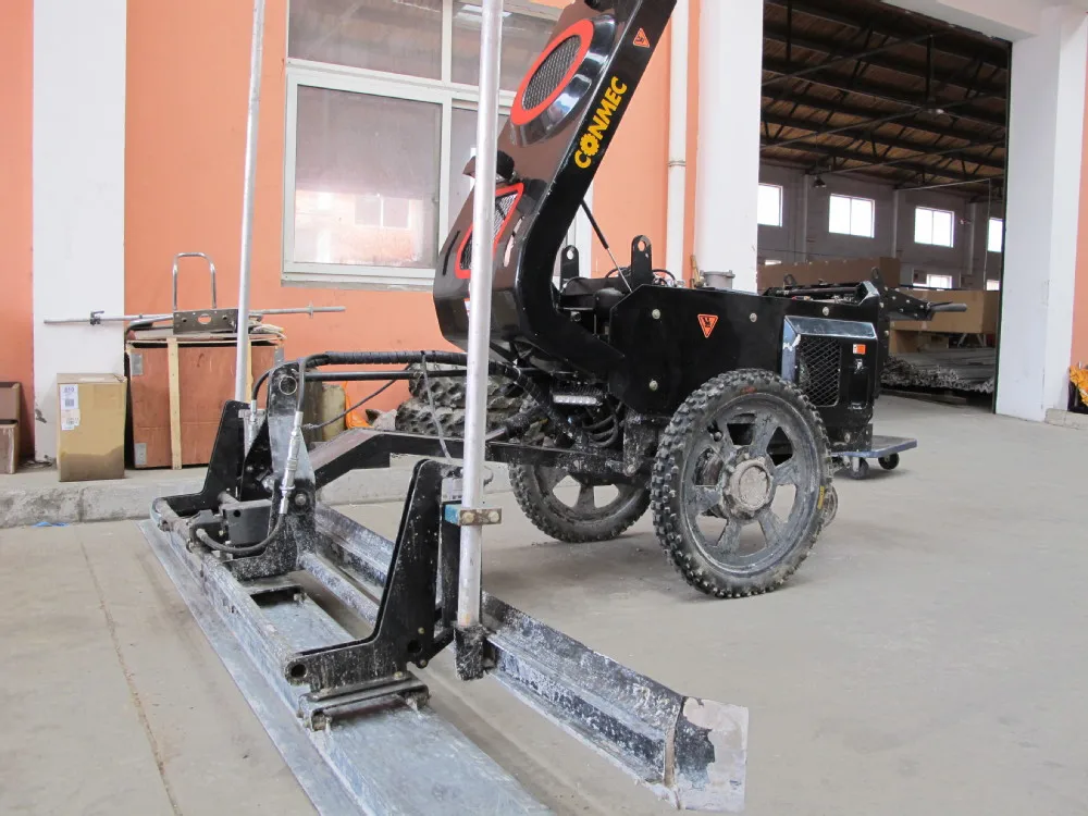 CONMEC supplier quality concrete laser screed with Kohler CH440 engine and anti-skid tyre puncture