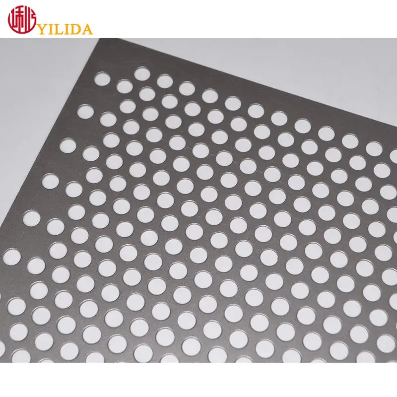 Black color powder coated Perforated metal mesh