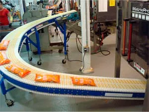 0-180 degree stainless steel/plastic chains food beverage processing turn conveyors