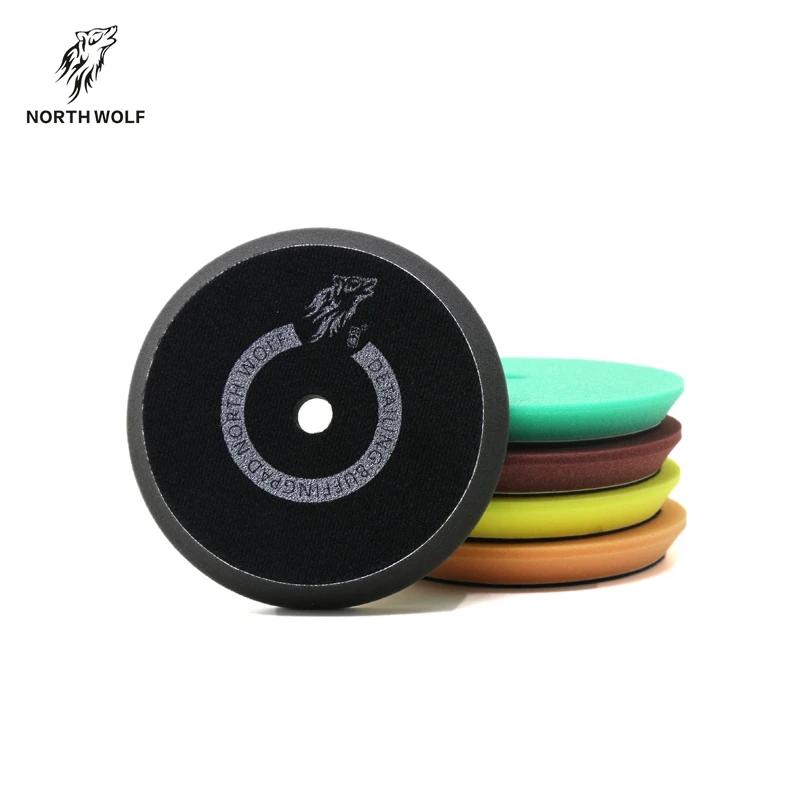 Оптовая продажа Северный волк OEM Двойное действие полировальные DA пены полировки автомобиля с подробным описанием пены для полировки автомобиля отделочный коврик