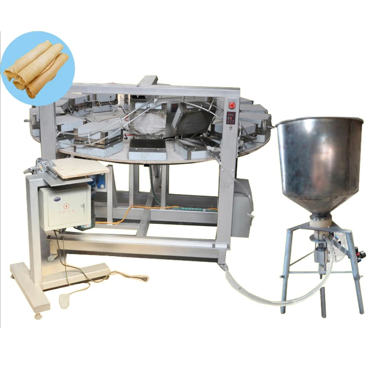 Semi Automatic Well Used Ice Cream Cone Making Egg Roll Machine