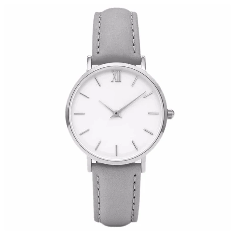 Fashion Ladies Watch Big Face Dial Minimalist Classic Ladies Leather Strap Quartz Watch Custom Logo