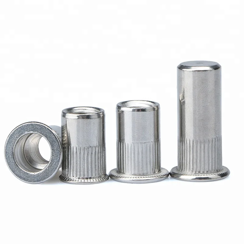 SS304 SS316 Stainless Steel Flat Head Hex Rivet Nut