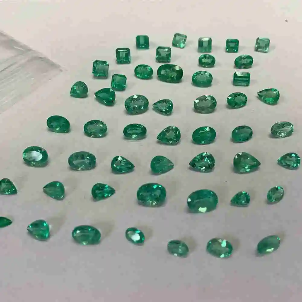 Factory Price Lab Created Colombian Emerald Stone For Fashion Jewelry