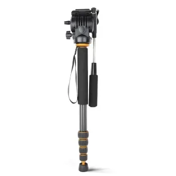 Carbon fiber camera monopod for dslr camera foldable monopod kit with rotary pan head