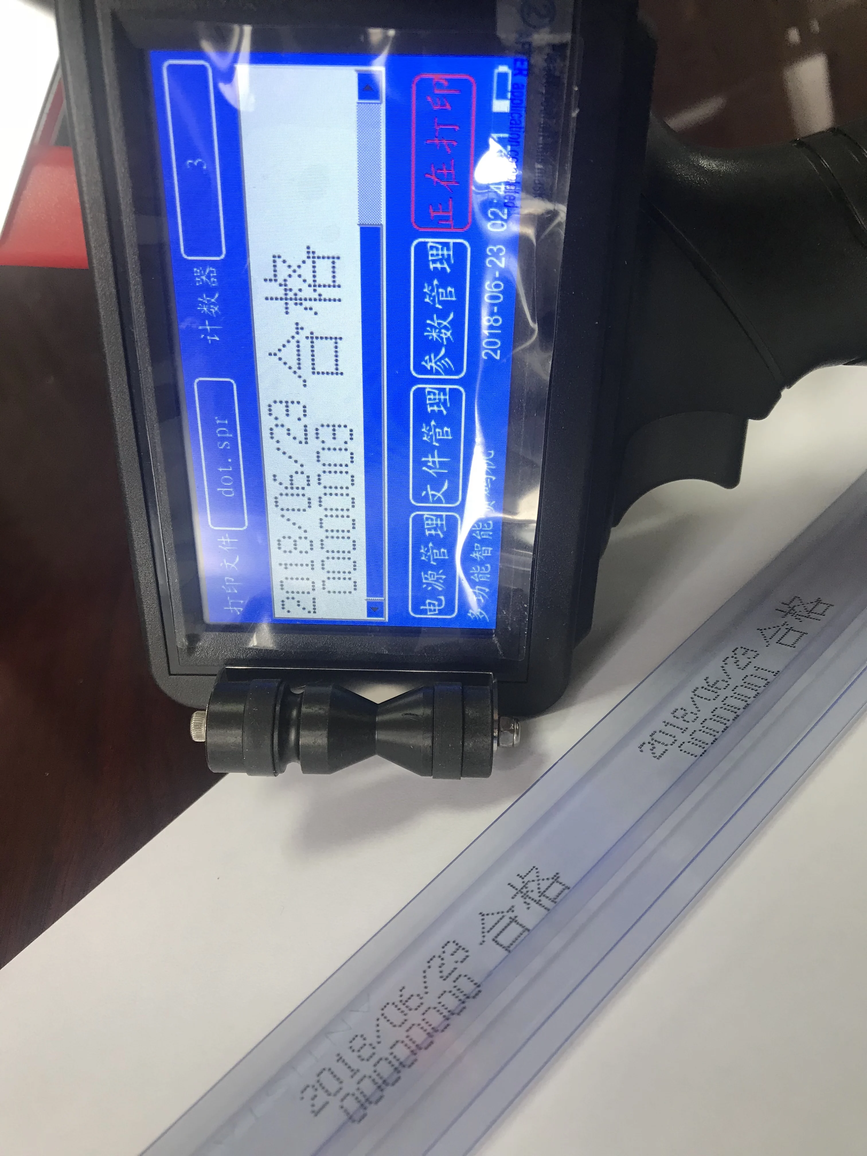 Plastic bottle bag metal cans date coder Meenjet Industrial Portable Inkjet Coding Printer Dot peen marking machine