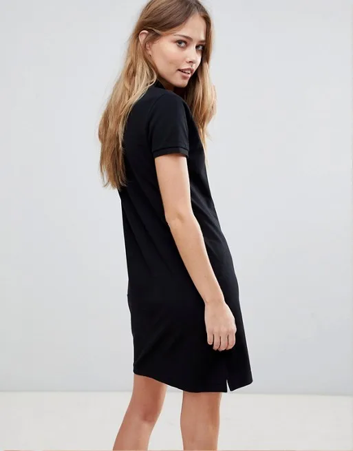 Ladies Printed Short Sleeve T Shirt Polo Dress