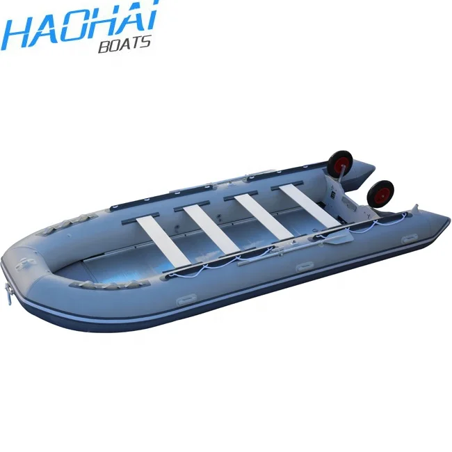 CE 5.5m Aluminum Floor Inflatable Boat Fast Patrol Rescue Boat For Sale