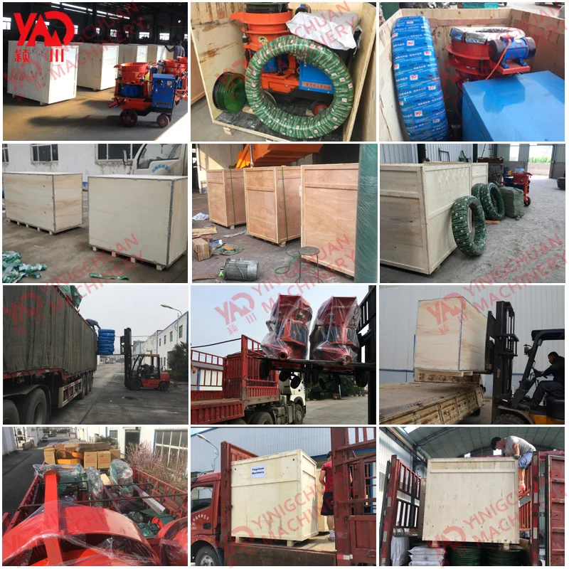 PZ-5 dry mix gunite diesel engine shotcrete machine concrete sprayer