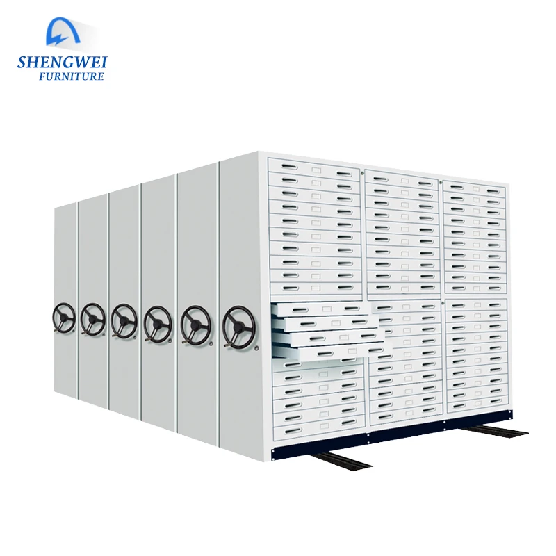 High density library mobile storage rack system archive metal intelligence mass shelf