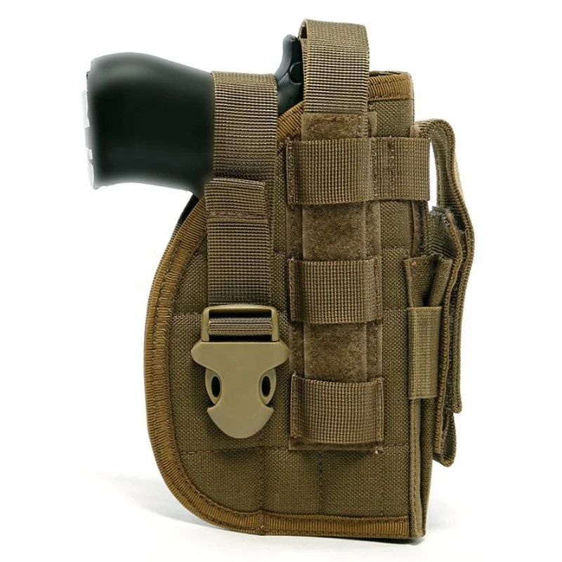 IPSC Tactical Molle Pistol Gun Holster Modular Combat Airsoft Waist Belt gun bag for Right Hand