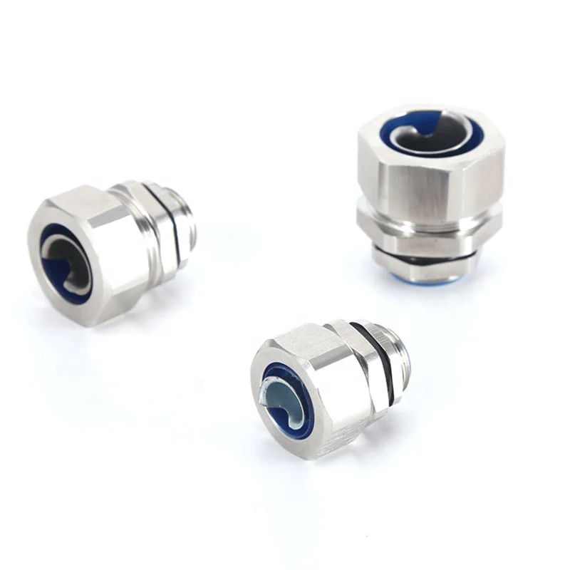 PG Thread Hexagon Liquid Tight Flexible Metal IP66 Waterproof Conduit Connector