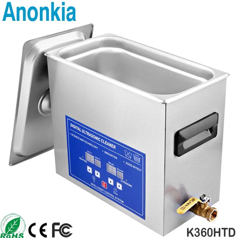 6L Ultra Sonic Denture Cleaning Bath Digital Dental Ultrasonic Cleaner