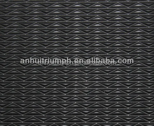 Rubber sheets with patterns for outsole